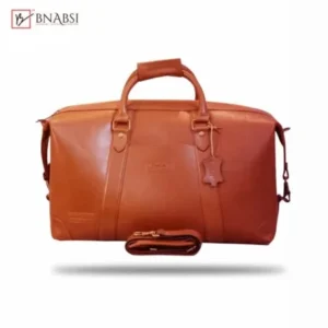 Leather Large Travel Bag – Brown